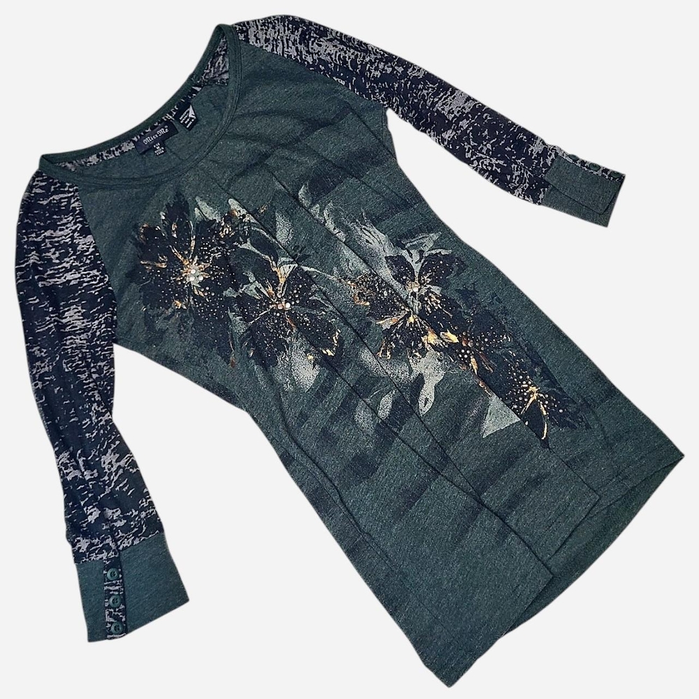 Floral Graphic Long Sleeve Top